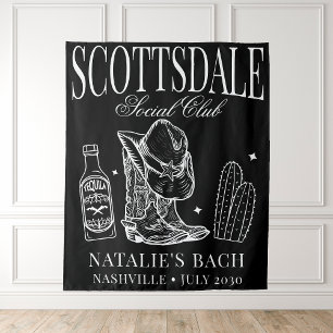 Custom Scottsdale Junggeselinnen-Abschied Social C Wandteppich