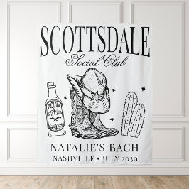 Custom Scottsdale Junggeselinnen-Abschied Social C Wandteppich