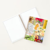 Custom scrapbook Elegante Collage Modernes Kunstwe Notizblock (Innenseite)