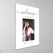 Custom Script Foto Wedding Welcome Foil Sign Foliendrucke (Ablage )