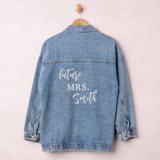 Custom Script, Future Mrs. Jean Wedding Jeansjacke (Hangar)