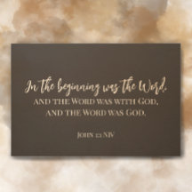 Custom Script John 1:1 Bible Scripting Moderne Kun
