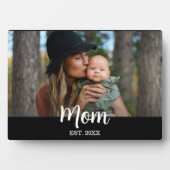 Custom Script Mom Est. Photo  Fotoplatte (Vorderseite)