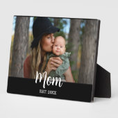 Custom Script Mom Est. Photo  Fotoplatte (Seite)