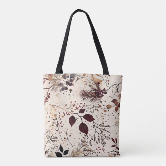Custom Script Monogram Fall Folies Blush Pink Tasche (Rückseite)