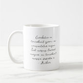 Custom Script quote poem lyric Kaffeetasse (Links)