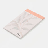 Custom script Sweet pink border Modern Girl Post-it Klebezettel (angewinkelt)