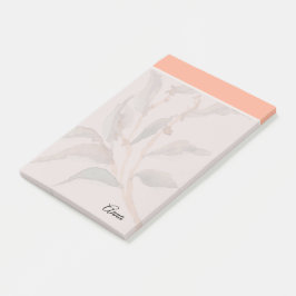 Custom script Sweet pink border Modern Girl Post-it Klebezettel