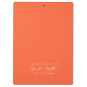 Custom Script Teacher oder Student Clipboard Klemmbrett (Rückseite)