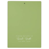 Custom Script Teacher oder Student Clipboard Klemmbrett (Rückseite)