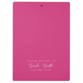 Custom Script Teacher oder Student Clipboard Klemmbrett (Rückseite)