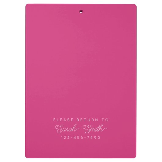 Custom Script Teacher oder Student Clipboard Klemmbrett (Rückseite)