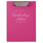Custom Script Teacher oder Student Clipboard Klemmbrett (Vorderseite)