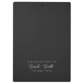 Custom Script Teacher oder Student Clipboard Klemmbrett (Rückseite)