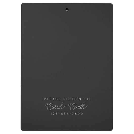 Custom Script Teacher oder Student Clipboard Klemmbrett (Rückseite)