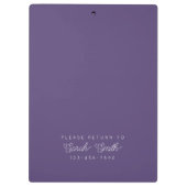 Custom Script Teacher oder Student Clipboard Klemmbrett (Rückseite)