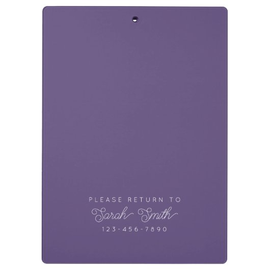 Custom Script Teacher oder Student Clipboard Klemmbrett (Rückseite)