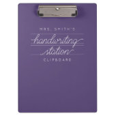 Custom Script Teacher oder Student Clipboard Klemmbrett (Vorderseite)