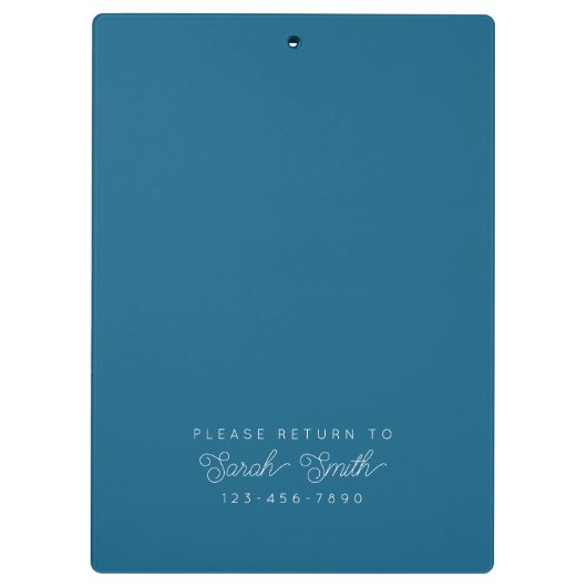 Custom Script Teacher oder Student Clipboard Klemmbrett (Rückseite)