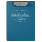 Custom Script Teacher oder Student Clipboard Klemmbrett (Vorderseite)