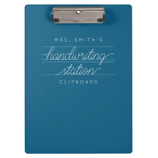 Custom Script Teacher oder Student Clipboard Klemmbrett (Vorderseite)