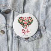 Custom Script Ungarisch Matyo Folk Abstrakt Heart Button (Beispiel)