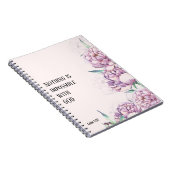 CUSTOM Scripture verse Luke 1:37 - Prayer Journal Notizblock (Rechte Seite)