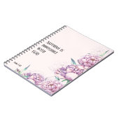 CUSTOM Scripture verse Luke 1:37 - Prayer Journal Notizblock (Linke Seite)