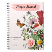 CUSTOM Scripture Verse Luke 1:37 - Prayer Journal Notizblock (Vorderseite)