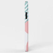 Custom Sea Blue Green Blush Pink Circles Art Case-Mate iPhone Hülle (Hinten/Rechts)