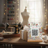 Custom Seamstress Tools QR Code Business Sign Acrylschild