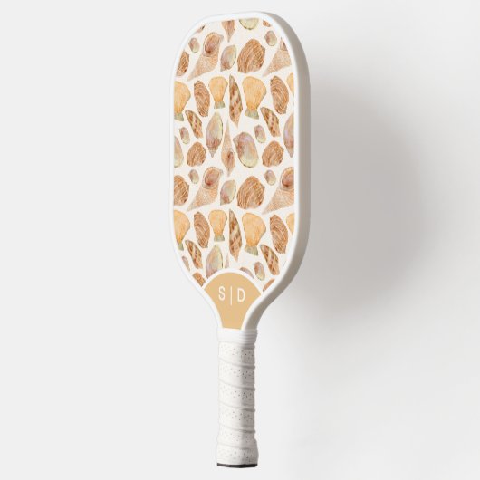 Custom Seashells and Ocean Sands Pickleball Schläger (Links)