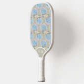 Custom Seashells Beige Pickleball Schläger (Links)