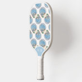 Custom Seashells Blue Pickleball Schläger (Links)