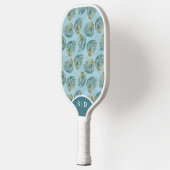 Custom Seashells Blue Water Pickleball Schläger (Links)