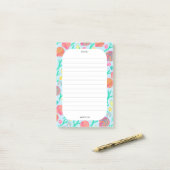 CUSTOM Seashells Border Sea Lebensmittelgeschäft Post-it Klebezettel (Auf Schreibtisch)