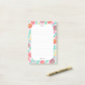 CUSTOM Seashells Border Sea Lebensmittelgeschäft z Post-it Klebezettel (Auf Schreibtisch)