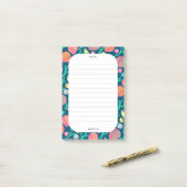 CUSTOM Seashells Border Sea Lebensmittelgeschäft z Post-it Klebezettel (Auf Schreibtisch)