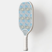 Custom Seashells Gray Pickleball Schläger (Links)