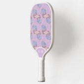 Custom Seashells Lila Pickleball Schläger (Links)