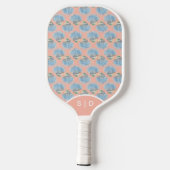Custom Seashells Pink Pickleball Schläger (Rückseite)