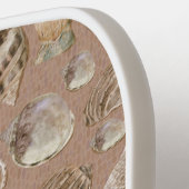 Custom Seashells Warme Ocean Sands Pickleball Schläger (Linke Seite)