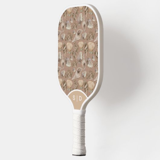 Custom Seashells Warme Ocean Sands Pickleball Schläger (Links)