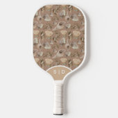 Custom Seashells Warme Ocean Sands Pickleball Schläger (Rückseite)