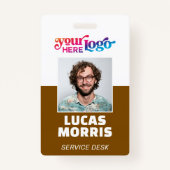 Custom Security Badge Employee/Event ID with Photo Ausweis (Vorderseite)