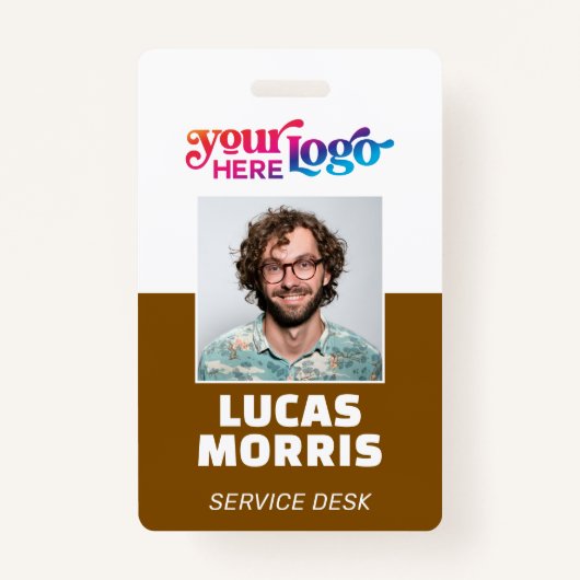 Custom Security Badge Employee/Event ID with Photo Ausweis (Vorderseite)