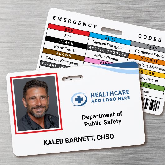 Custom Security Hospital Employee Photo ID Badge Ausweis