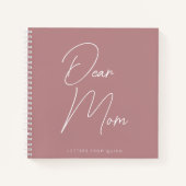 Custom Sehr geehrte Mama Parent Erinnerungen Kumme Notizblock (Vorderseite)