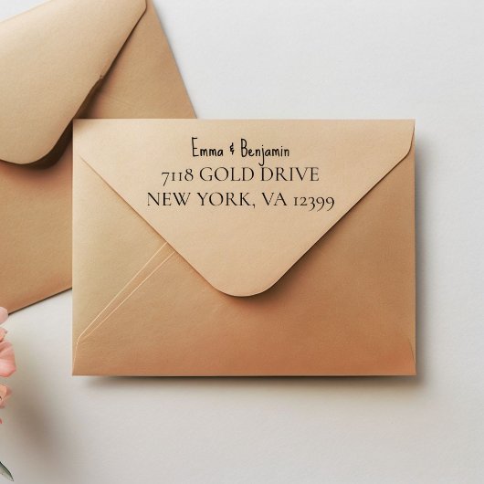 Custom Self Inking Address Rubber Stamp Permastempel