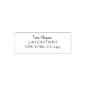 Custom Self Inking Address Rubber Stamp Permastempel (Design)